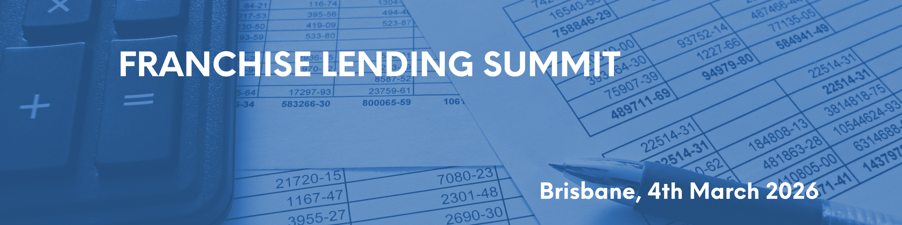 AUSTRALIAN FRANCHISE LENDING SUMMIT